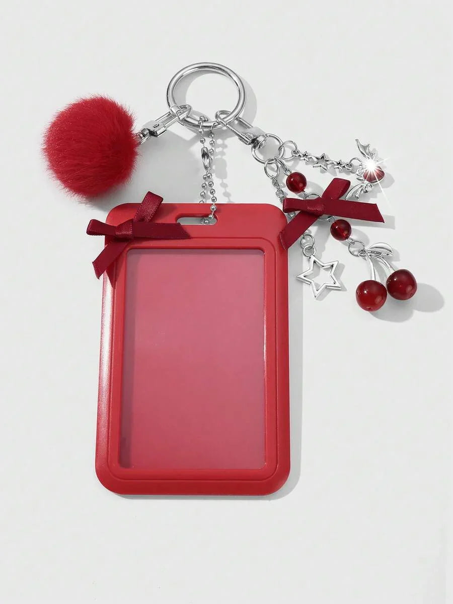 ROMWE Kawaii 1 College Style Red Card Cover