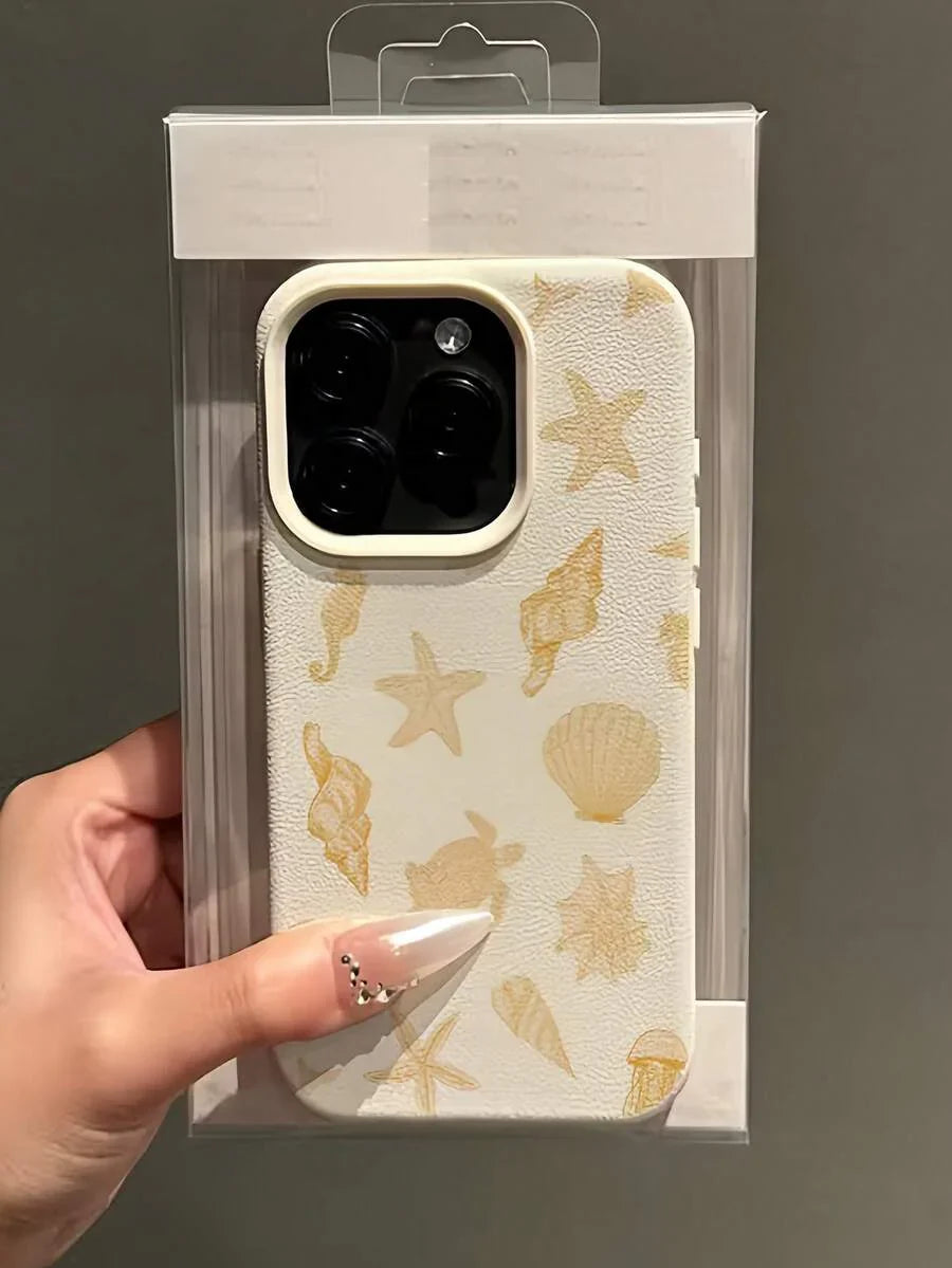 Iphone Pink White TPU Fashion Shockproof Mobile Cover