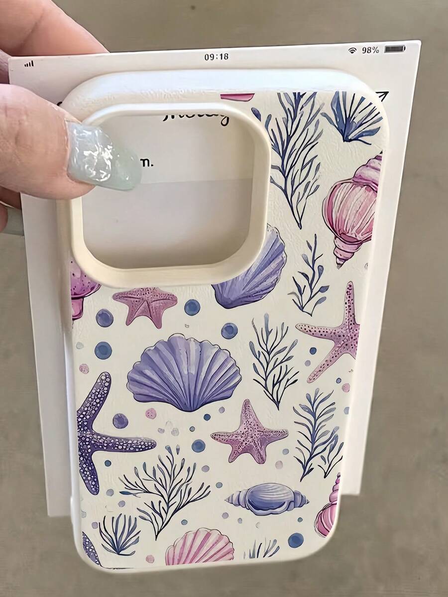 Iphone Pink White TPU Fashion Shockproof Mobile Cover