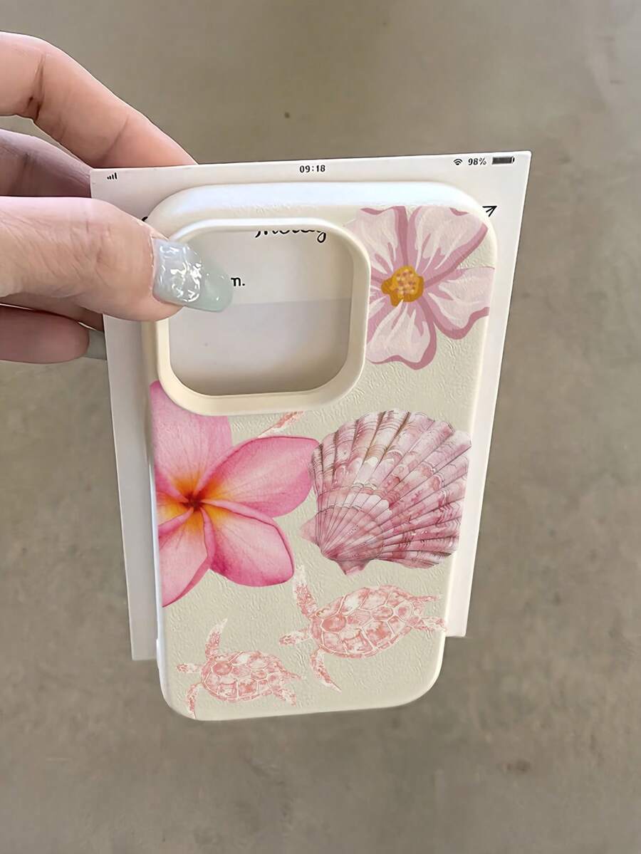 Iphone Pink White TPU Fashion Shockproof Mobile Cover