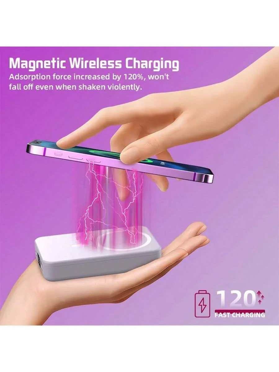 GAWFOLK Pink 10000mAh Power Bank With Stand
