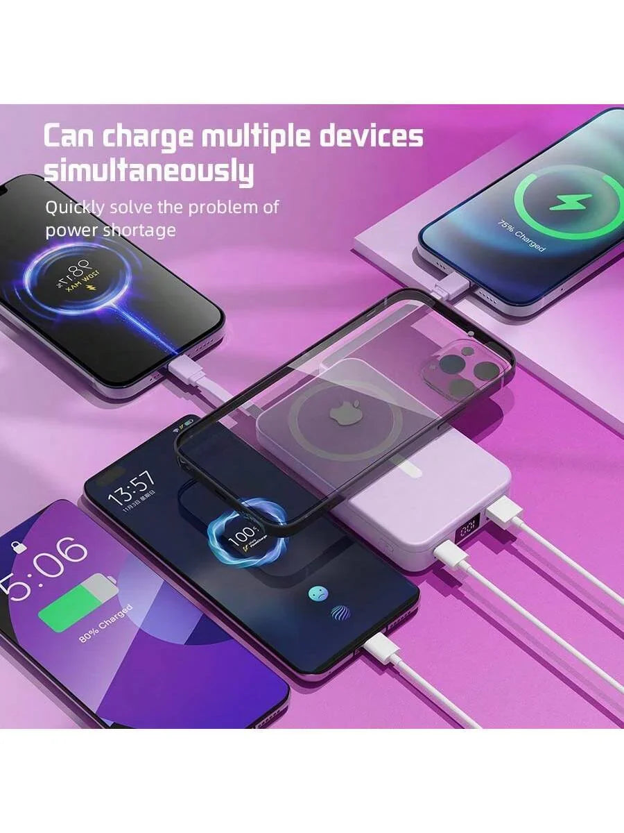 GAWFOLK Pink 10000mAh Power Bank With Stand