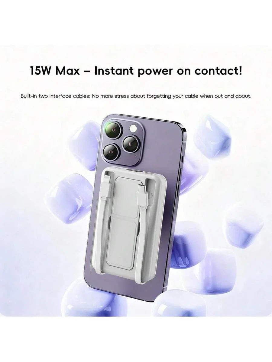 GAWFOLK Pink 10000mAh Power Bank With Stand