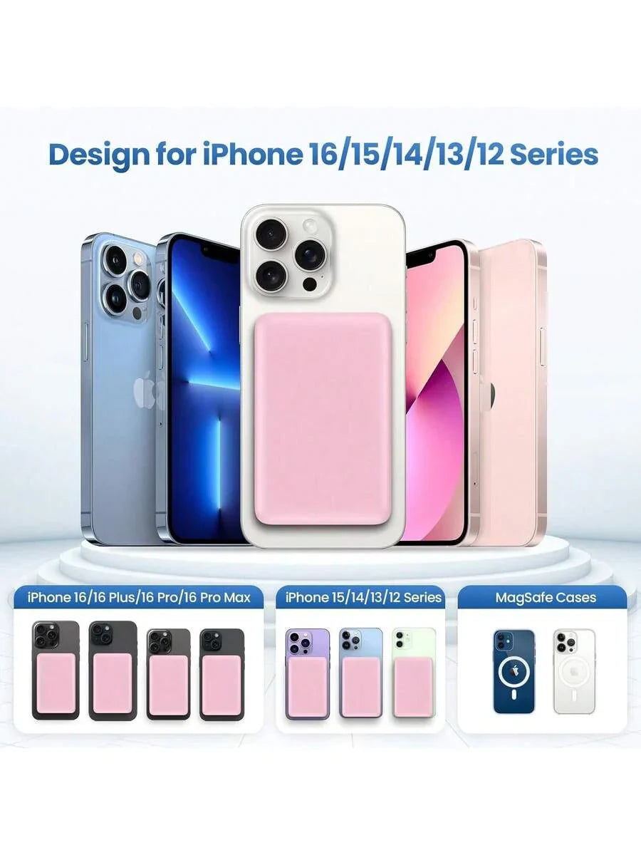 GAWFOLK Pink 10000mAh Power Bank With Stand