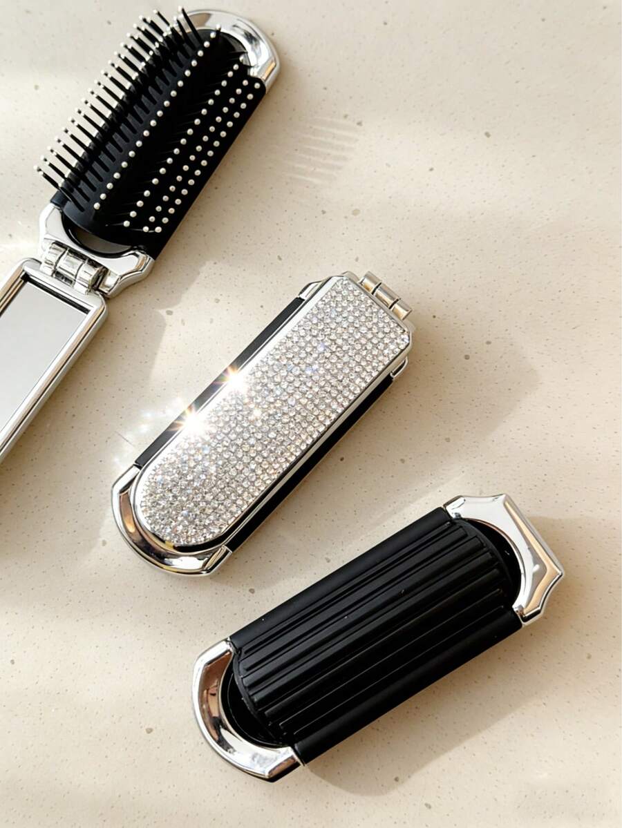 X Milania 1pc Foldable Comb - Cream Color