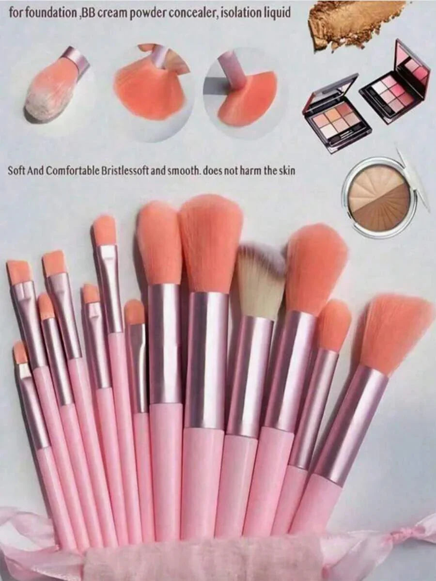 13pcs Professional Makeup Brush Set, Suitable For Foundation