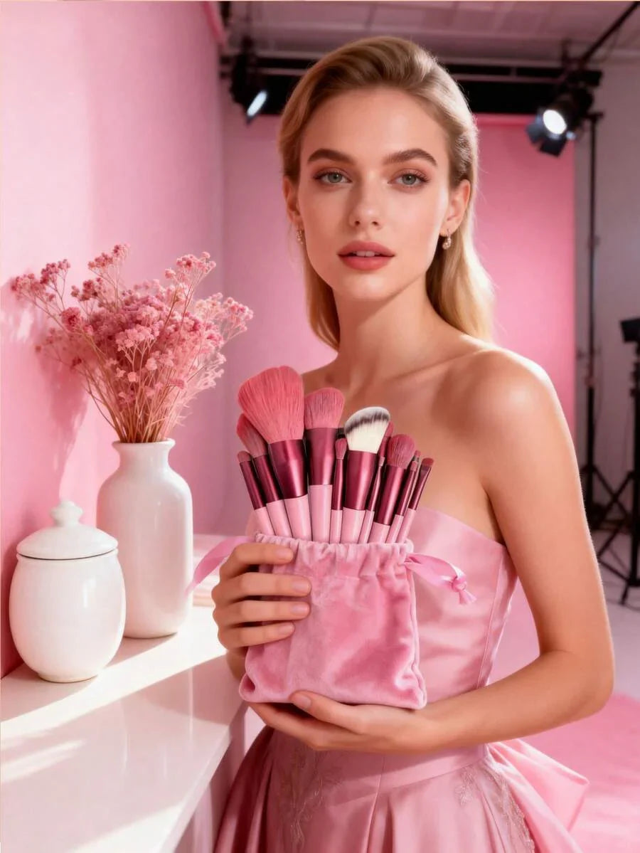 13pcs Professional Makeup Brush Set, Suitable For Foundation