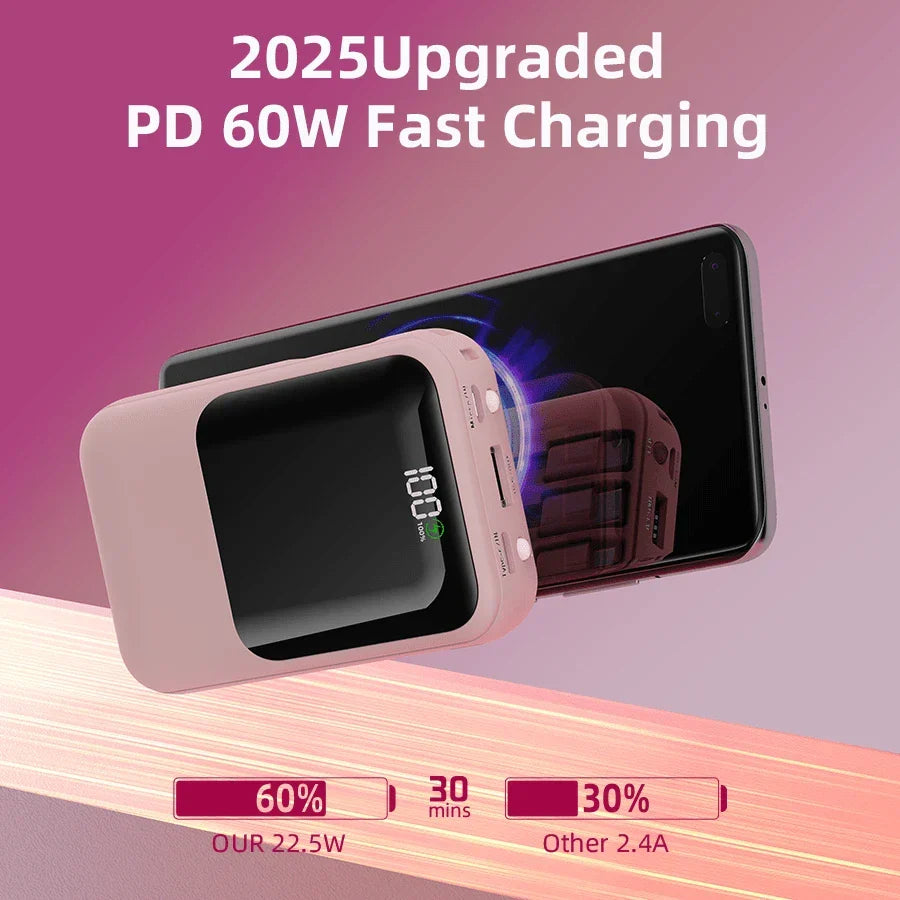 GAWFOLK 10000mAh Portable Power Bank - PD20W Fast Charging