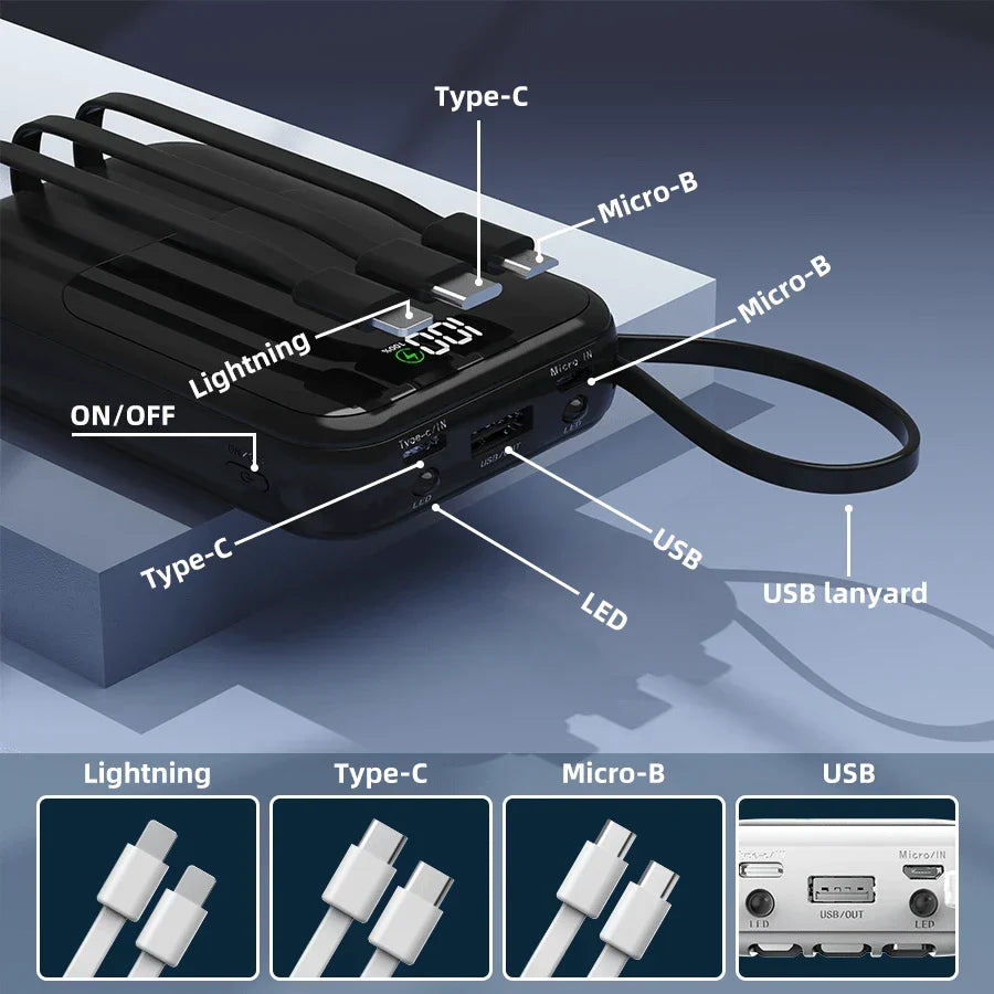GAWFOLK 10000mAh Portable Power Bank - PD20W Fast Charging