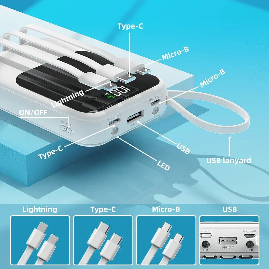 GAWFOLK 10000mAh Portable Power Bank - PD20W Fast Charging