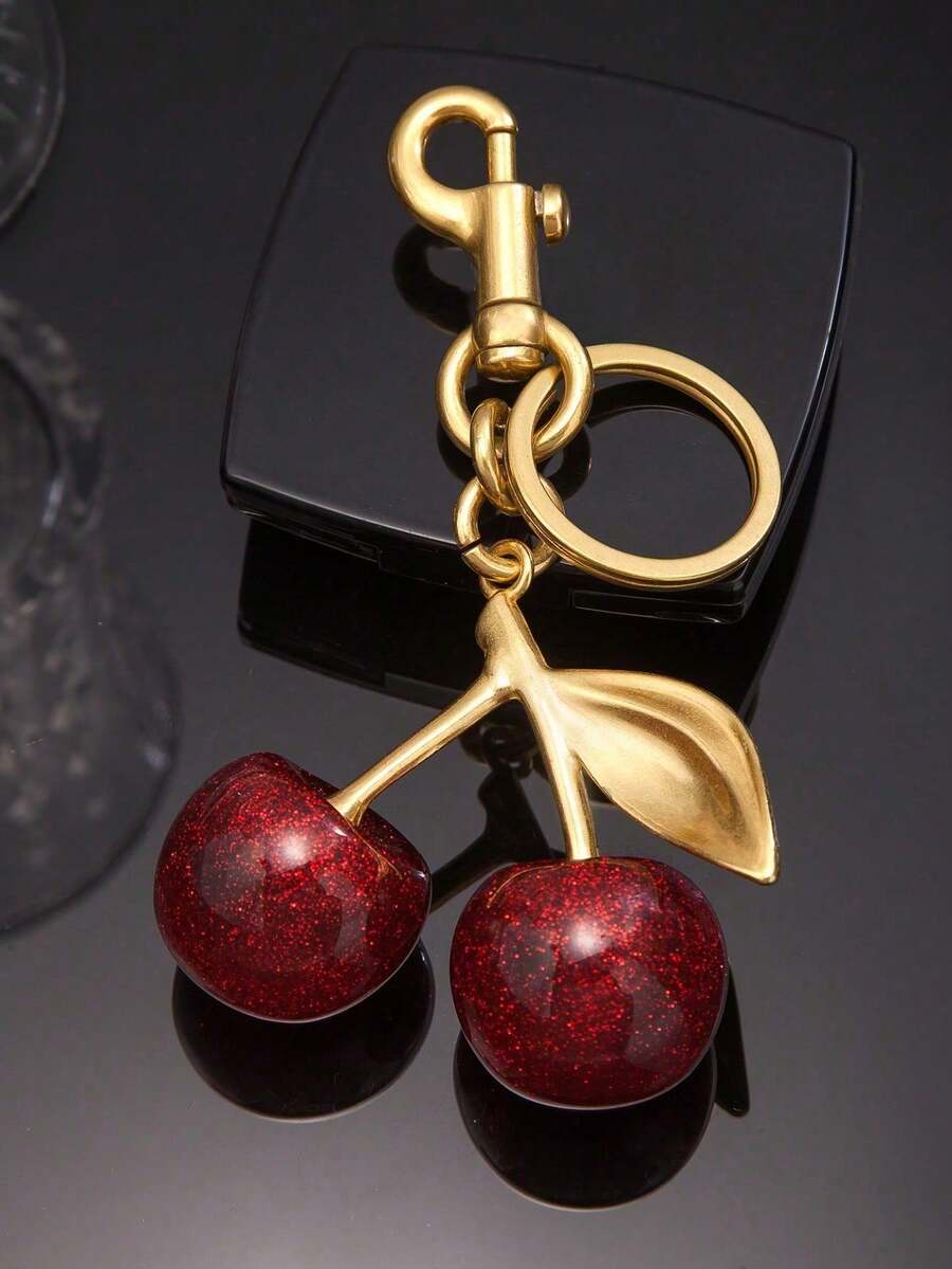 1pc Unique Shiny Cherry Shaped Pendant