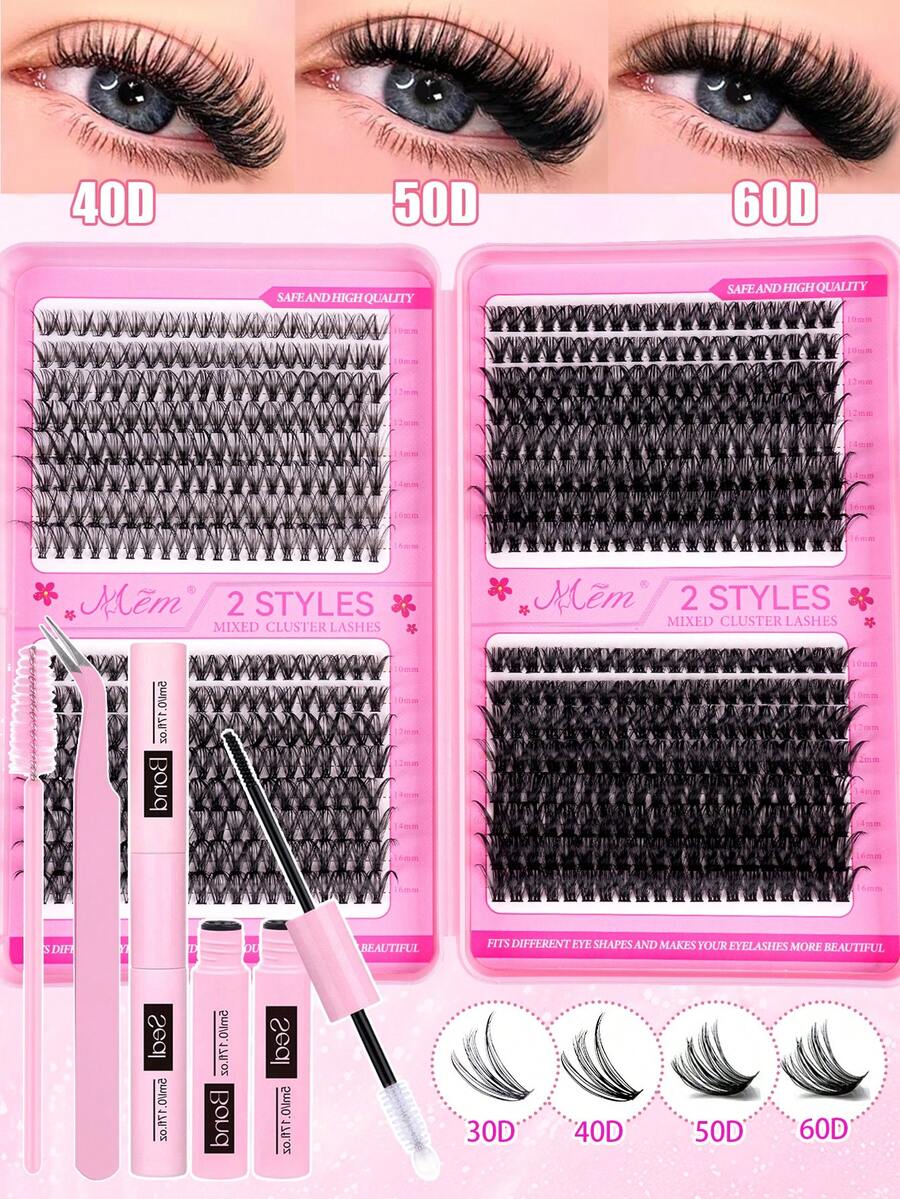 MEM Eyelash Extension Kit, DIY Eyelash Extension Set