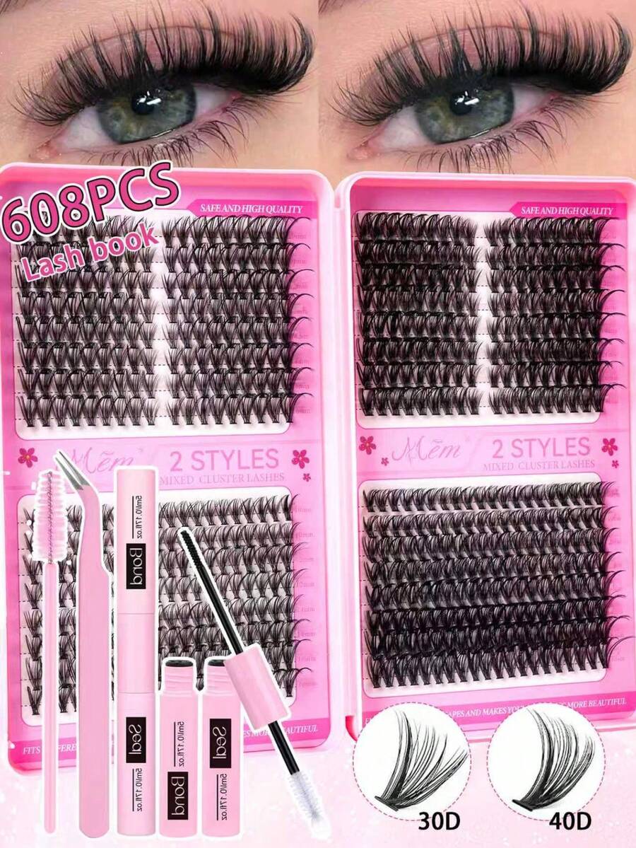 MEM Eyelash Extension Kit, DIY Eyelash Extension Set