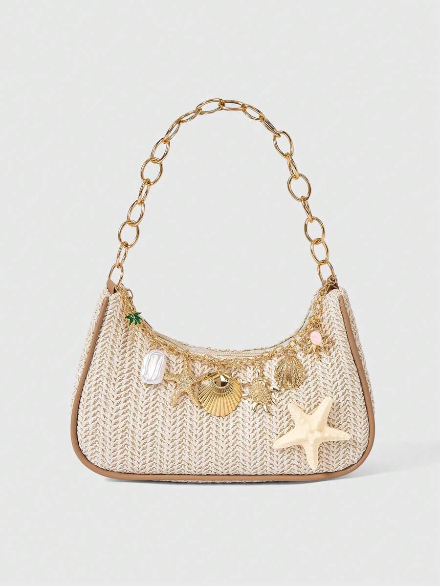 Viva Strut Summer Seaside Vacation Straw Bag