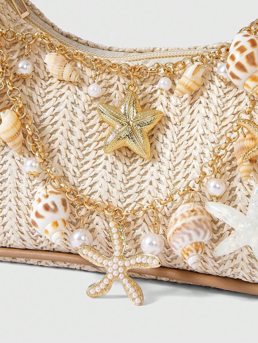 Viva Strut Summer Seaside Vacation Straw Bag