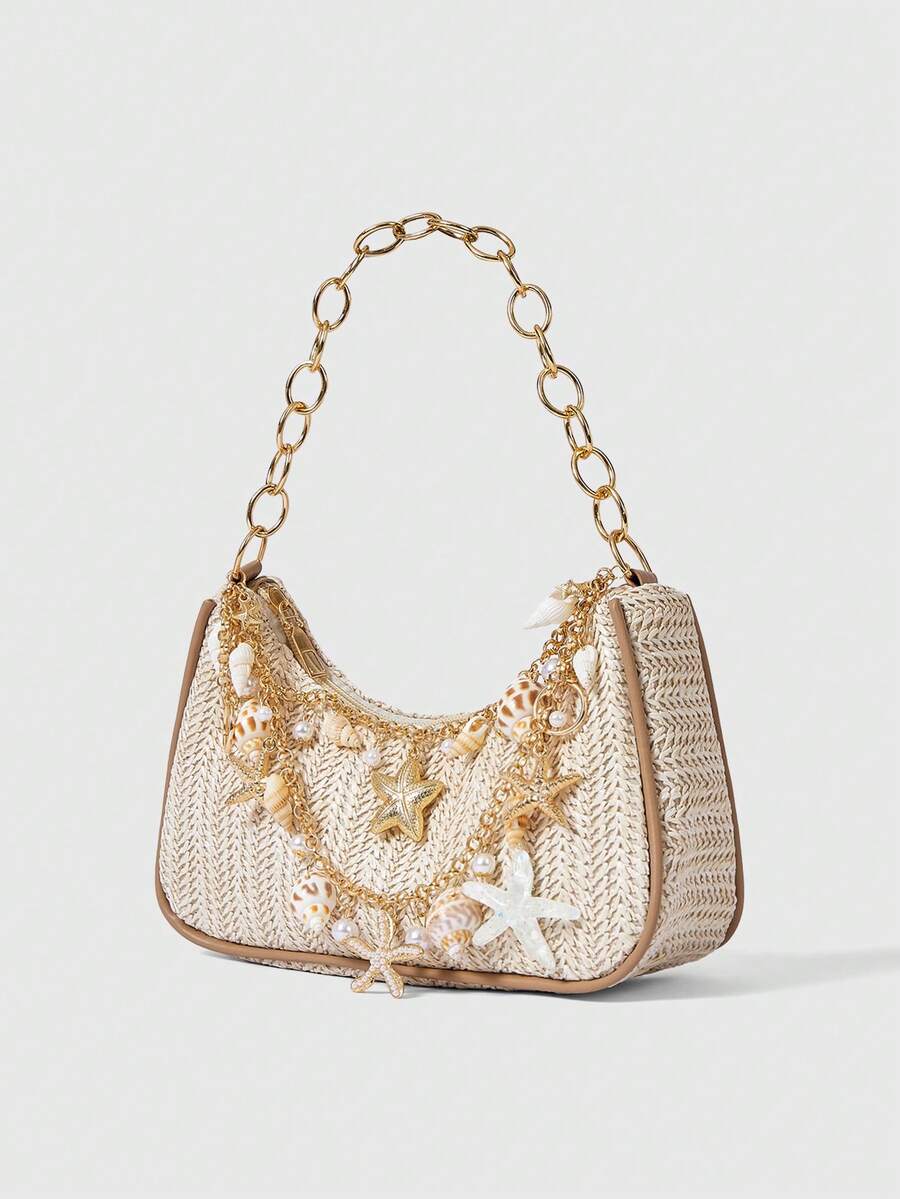 Viva Strut Summer Seaside Vacation Straw Bag