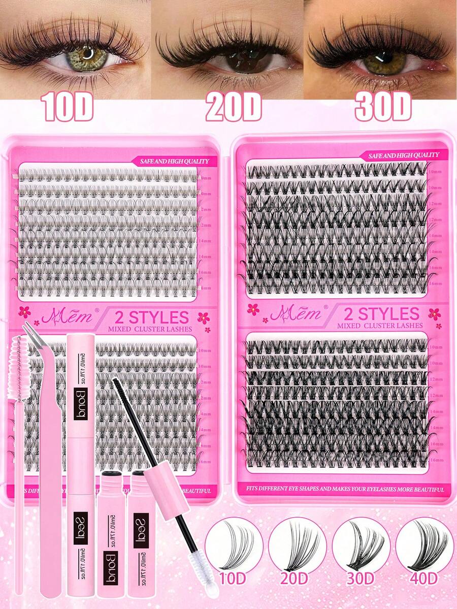 MEM Eyelash Extension Kit, DIY Eyelash Extension Set