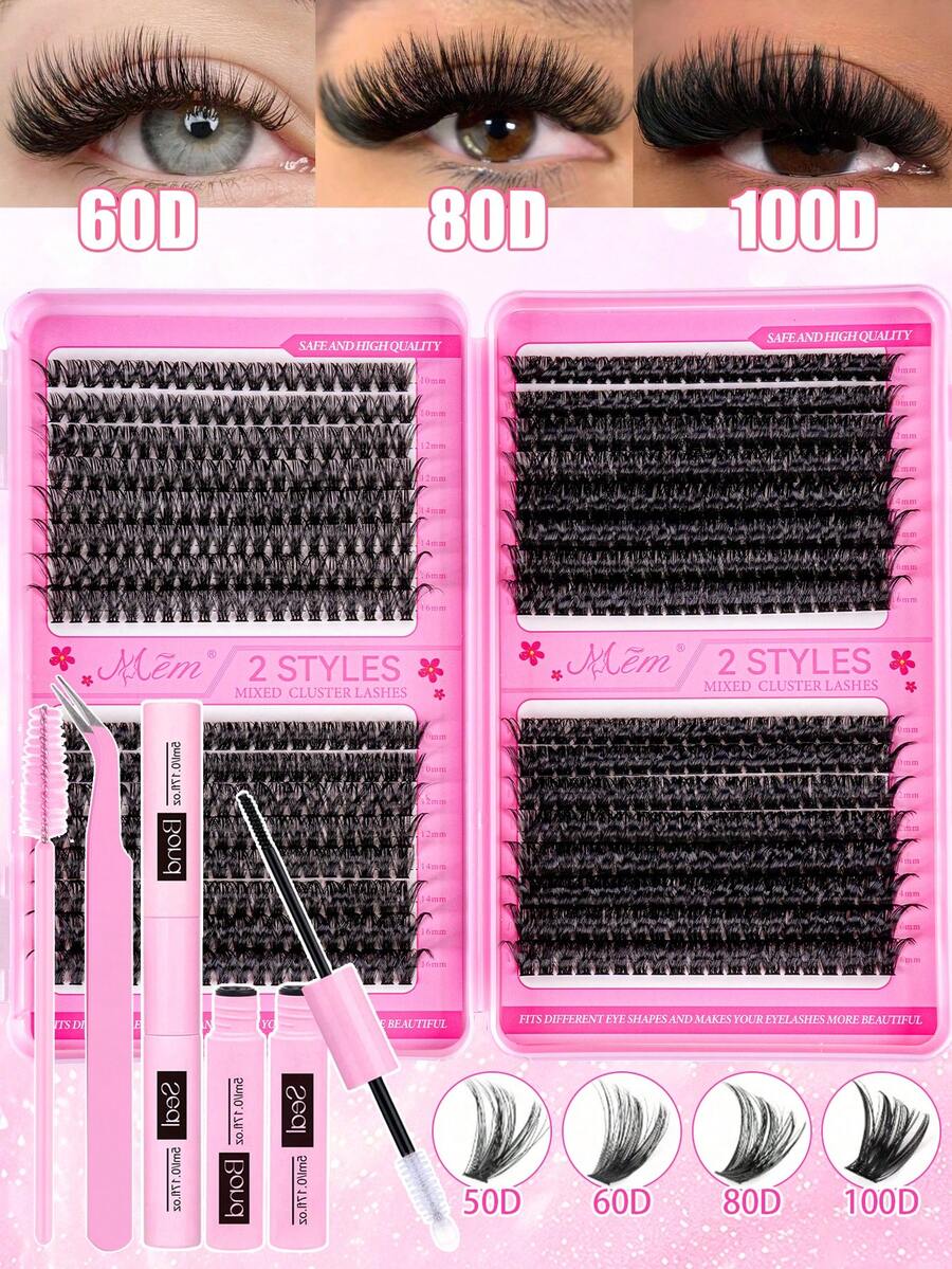 MEM Eyelash Extension Kit, DIY Eyelash Extension Set