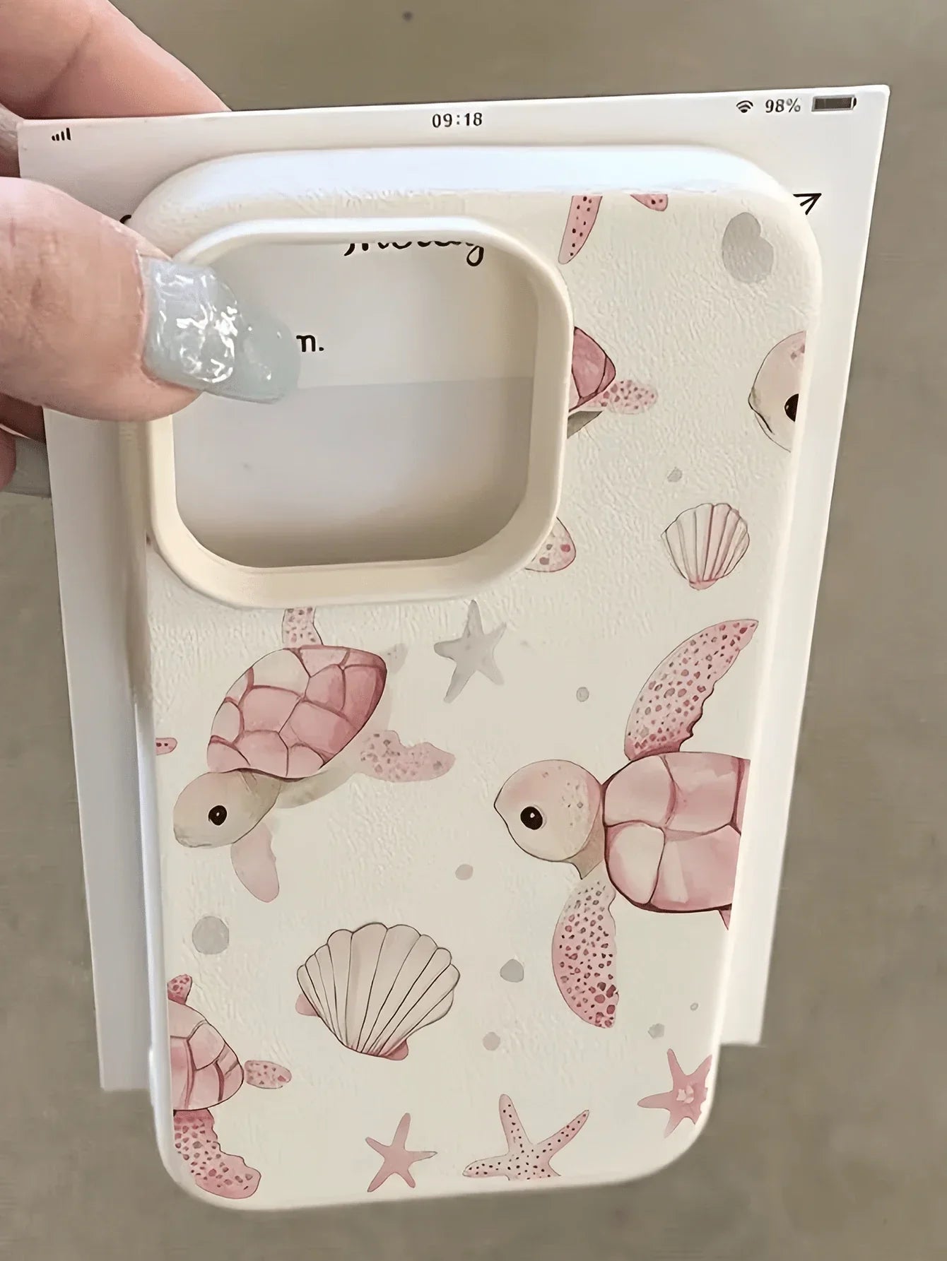 Iphone Pink White TPU Fashion Shockproof Mobile Cover