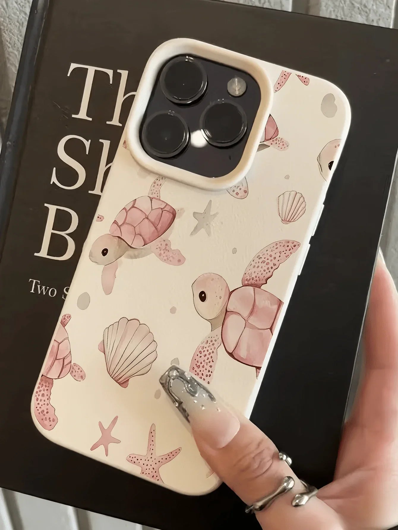 Iphone Pink White TPU Fashion Shockproof Mobile Cover