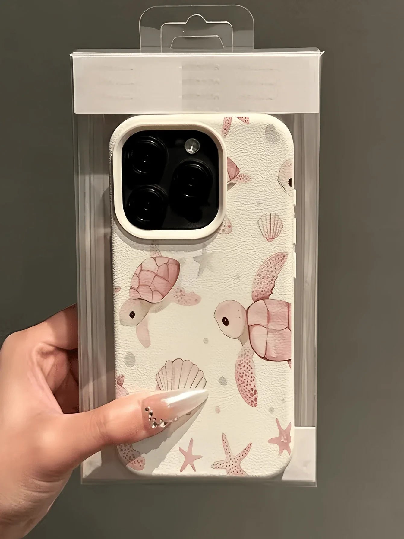Iphone Pink White TPU Fashion Shockproof Mobile Cover