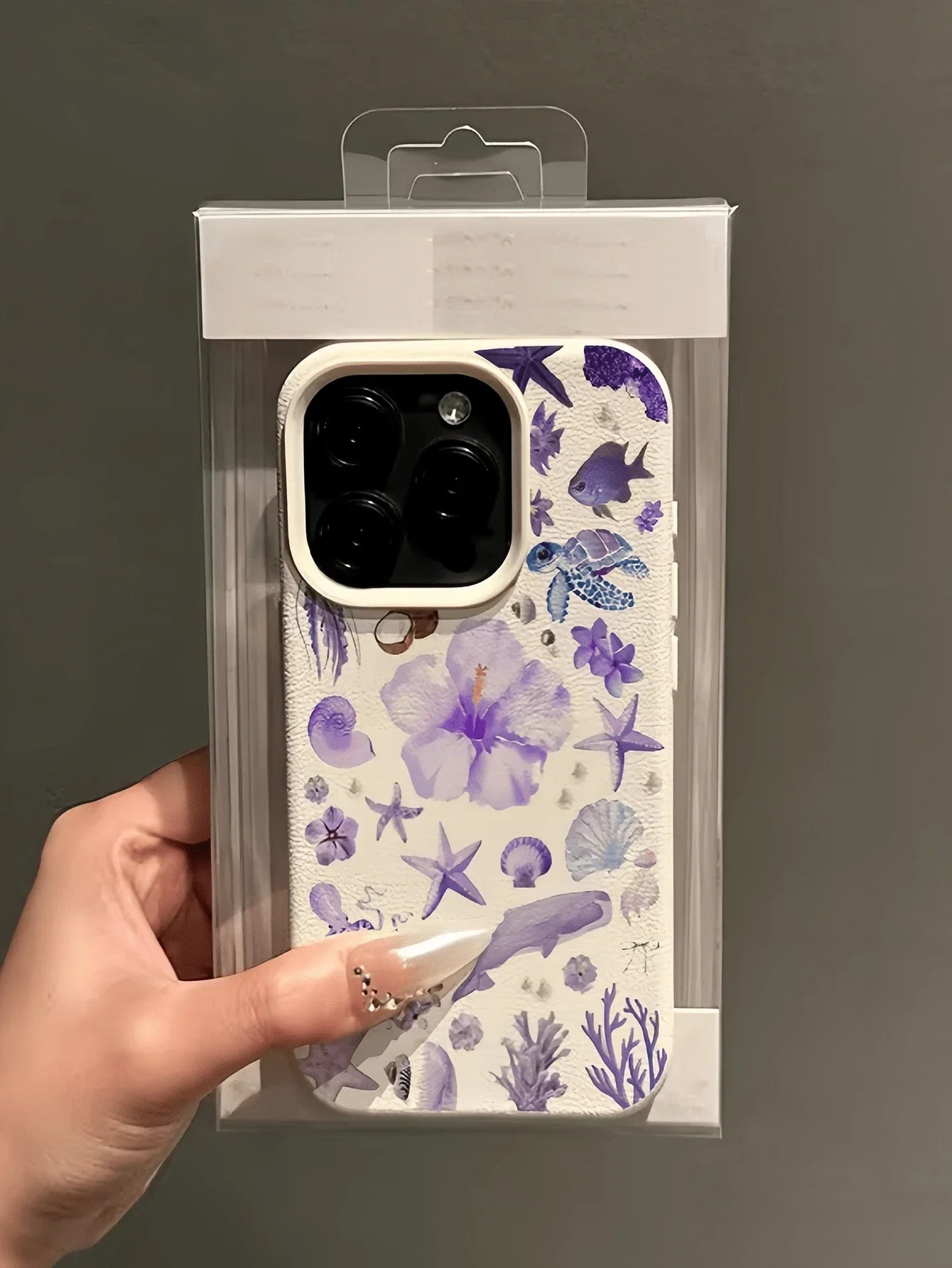 Iphone Pink White TPU Fashion Shockproof Mobile Cover