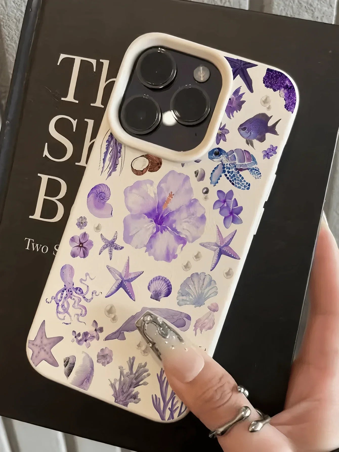 Iphone Pink White TPU Fashion Shockproof Mobile Cover