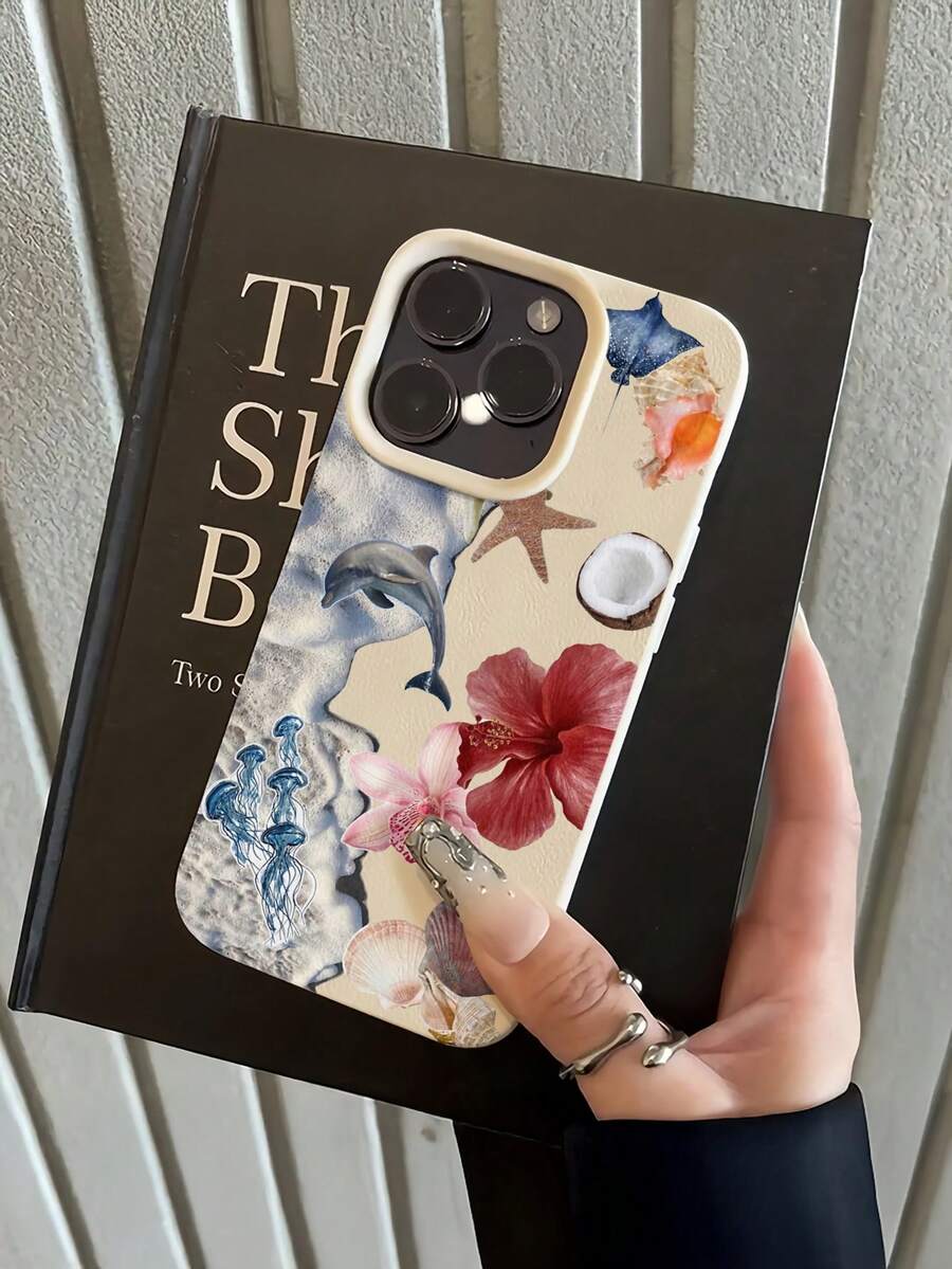 Iphone Pink White TPU Fashion Shockproof Mobile Cover