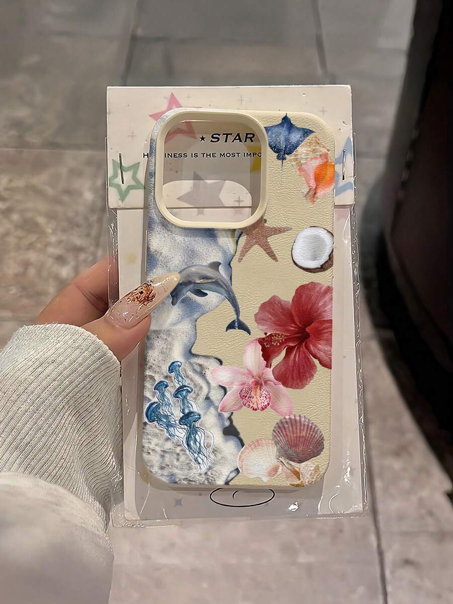 Iphone Pink White TPU Fashion Shockproof Mobile Cover