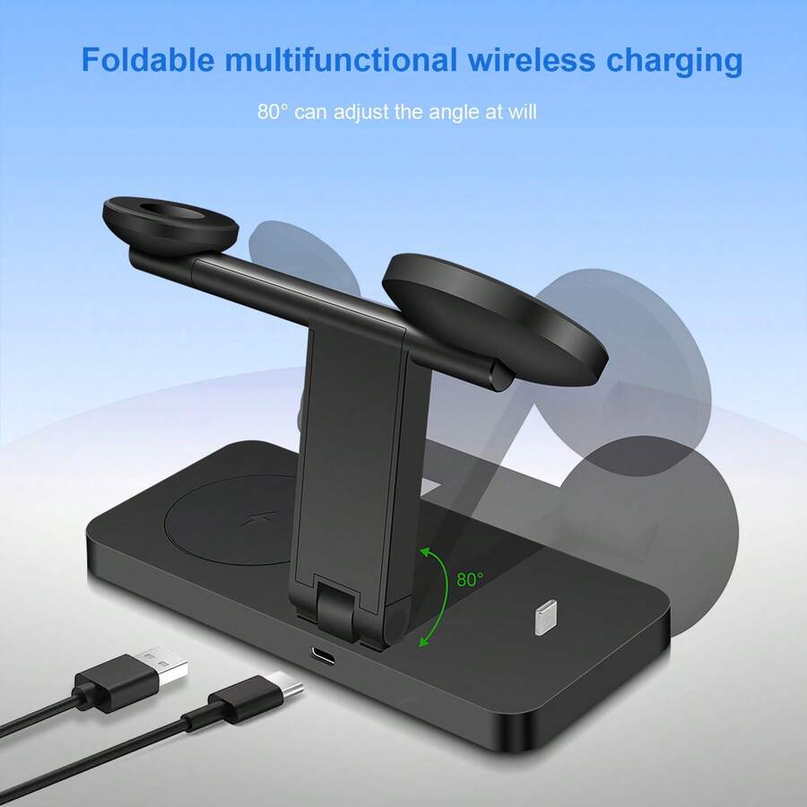 Fast Charging 3-In-1 Wireless Charger 4 In 1 Magnetic Wireless Charger Stand