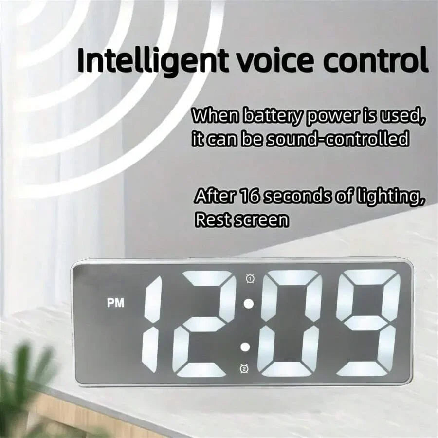 SOKANY 1pc Minimalist Mirror Alarm Clock
