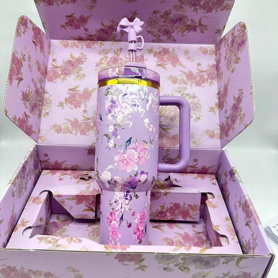 Stanley 40oz Romantic Flowers Printed Tumbler
