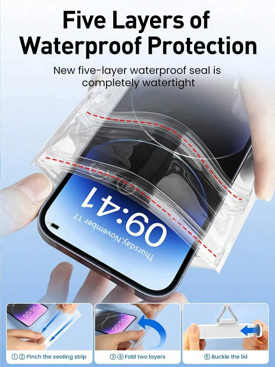 PVC Waterproof Phone Pouch With Lanyard