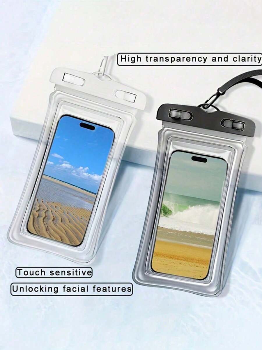 PVC Waterproof Phone Pouch With Lanyard