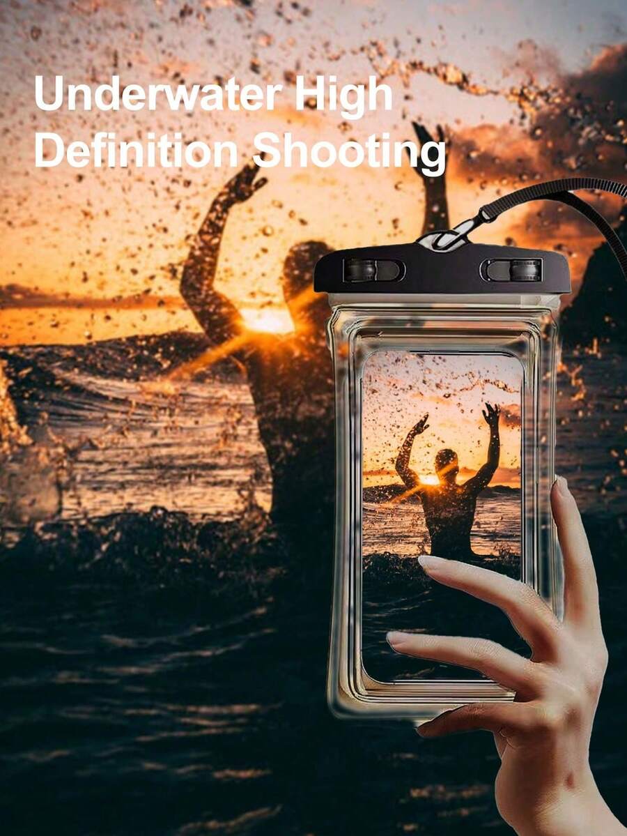 PVC Waterproof Phone Pouch With Lanyard