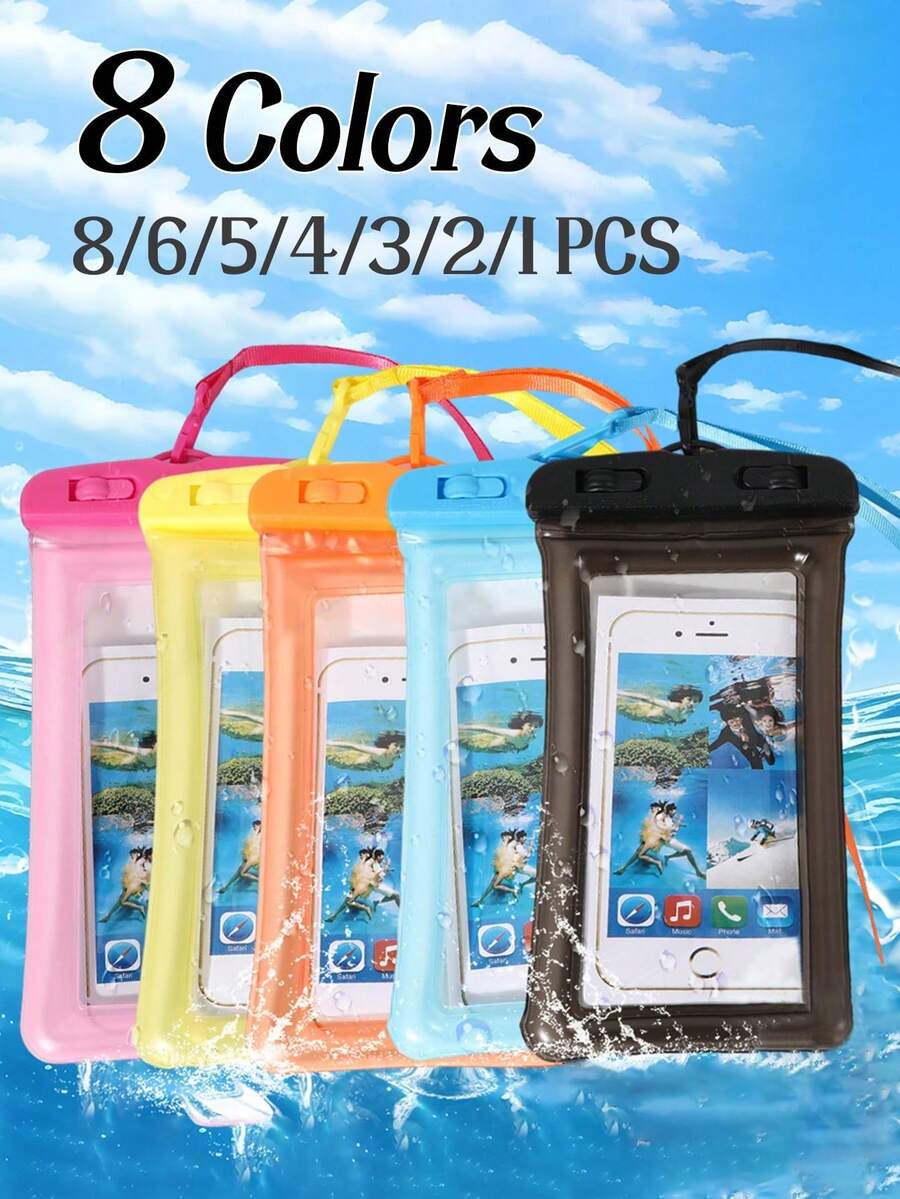 PVC Waterproof Phone Pouch With Lanyard