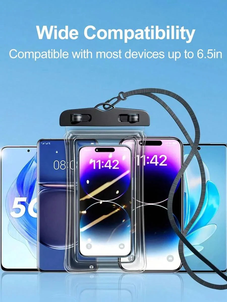 PVC Waterproof Phone Pouch With Lanyard