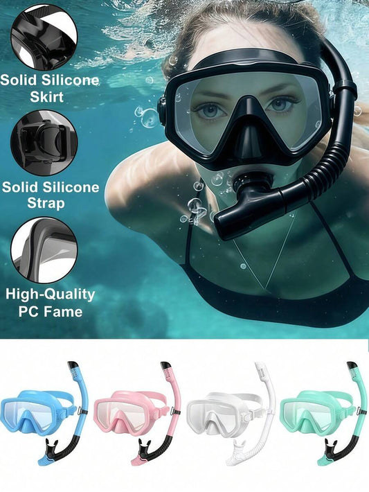 1 Set Of 5 Color Options Snorkel Mask   Snorkel Tube