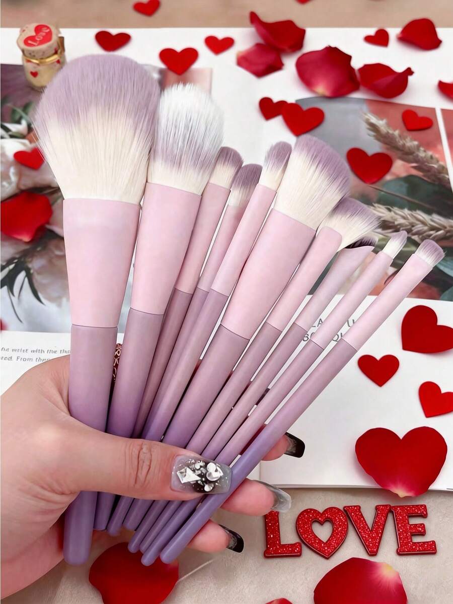 13pcs Professional Makeup Brush Set, Suitable For Foundation