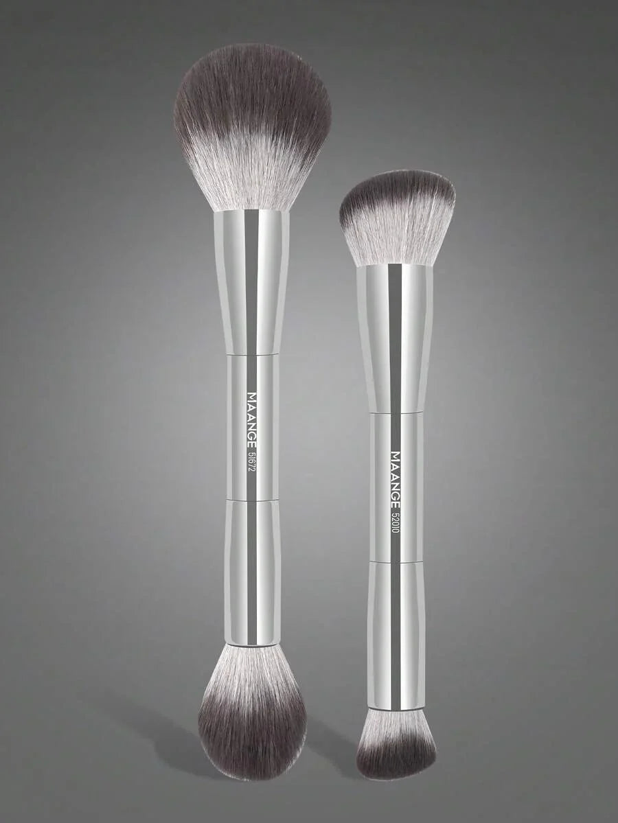 MAANGE Professional Soft Hair Aluminum Tube Makeup Brush Set