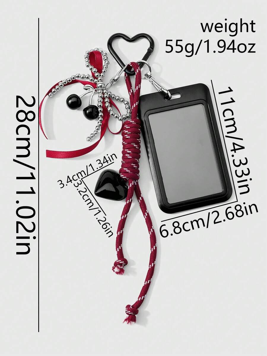 ROMWE Kawaii 1 College Style Red Card Cover