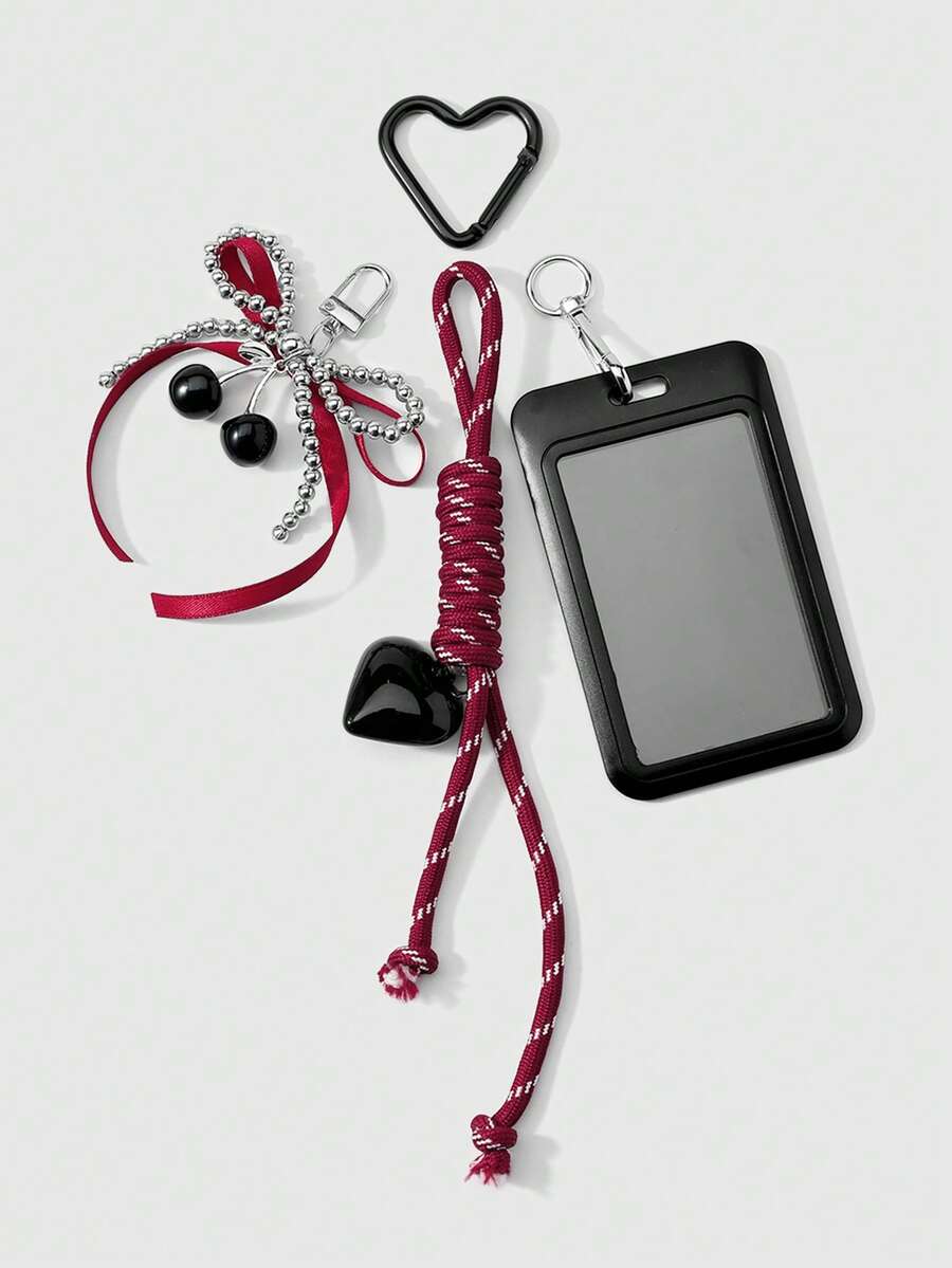 ROMWE Kawaii 1 College Style Red Card Cover