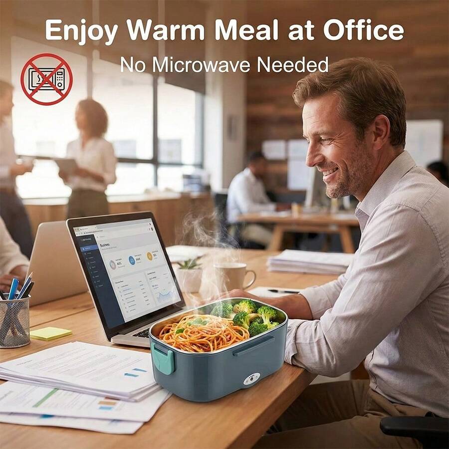 Electric Lunch Box Food Heater 40W Heated Lunch Box