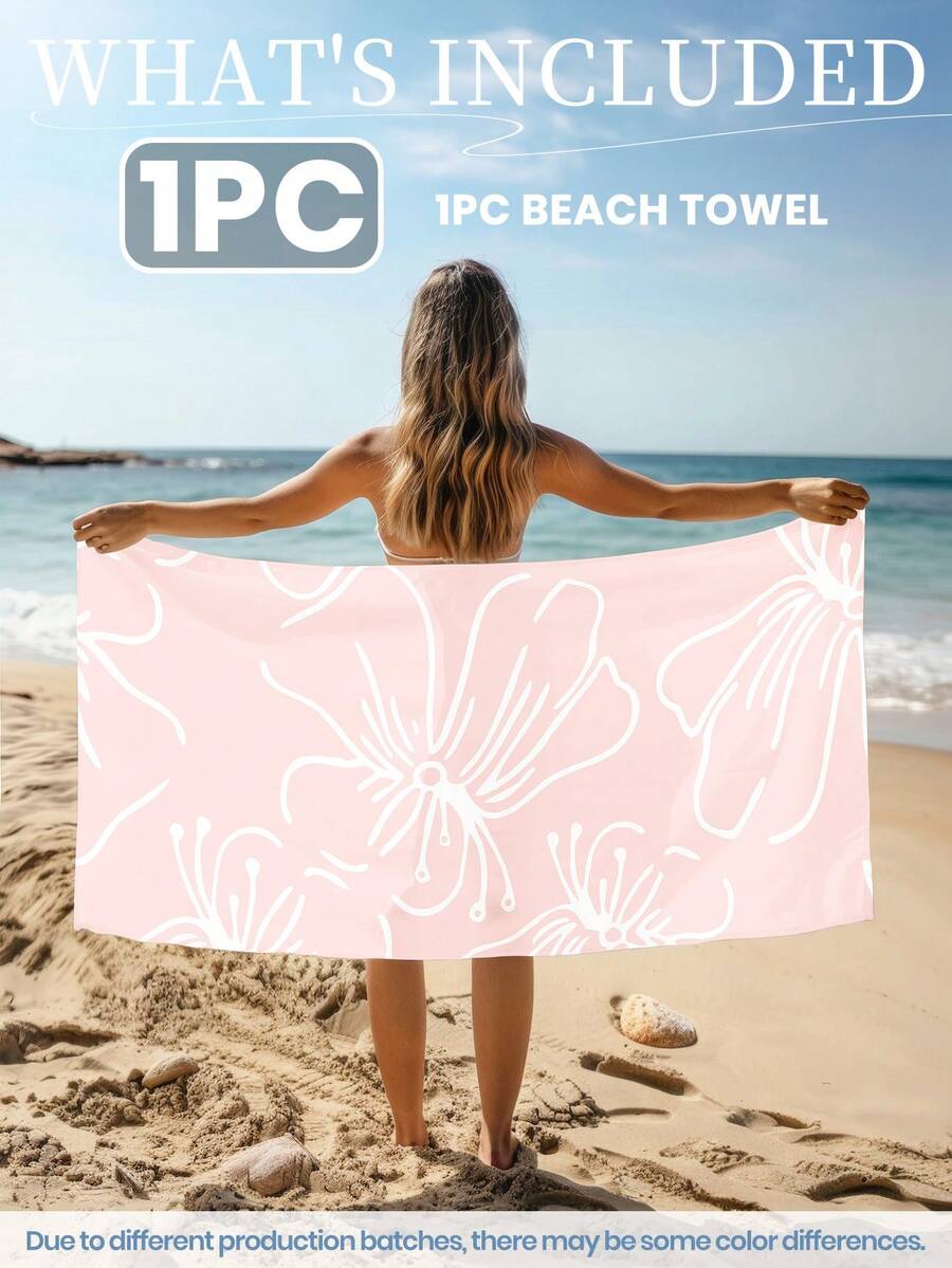 Printed Beach Towel, Summer Fruit Pattern Swimwear