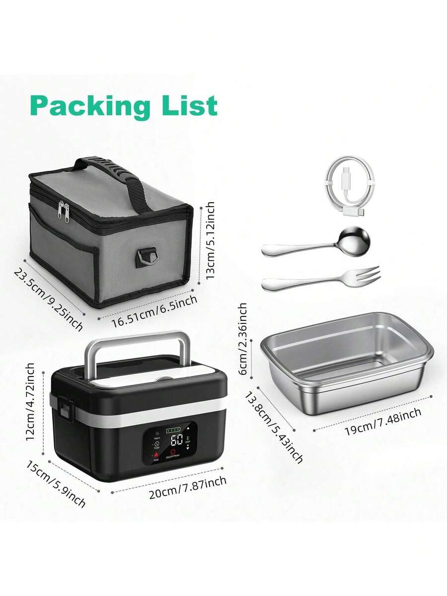 Adult Wireless Electric Heating Lunch Box