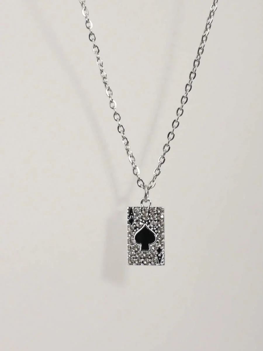 Vintage Gothic Style Rhinestone Cross Necklace