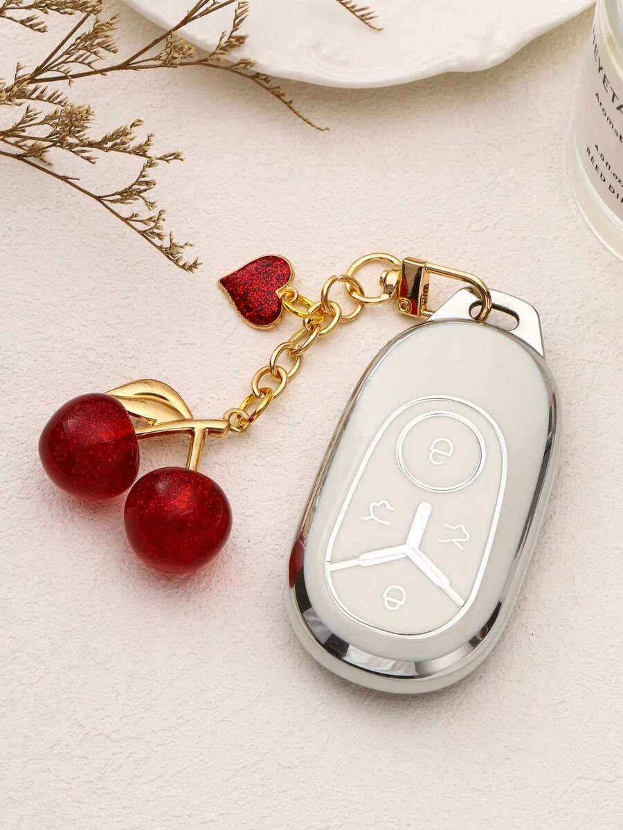 1pc Unique Shiny Cherry Shaped Pendant