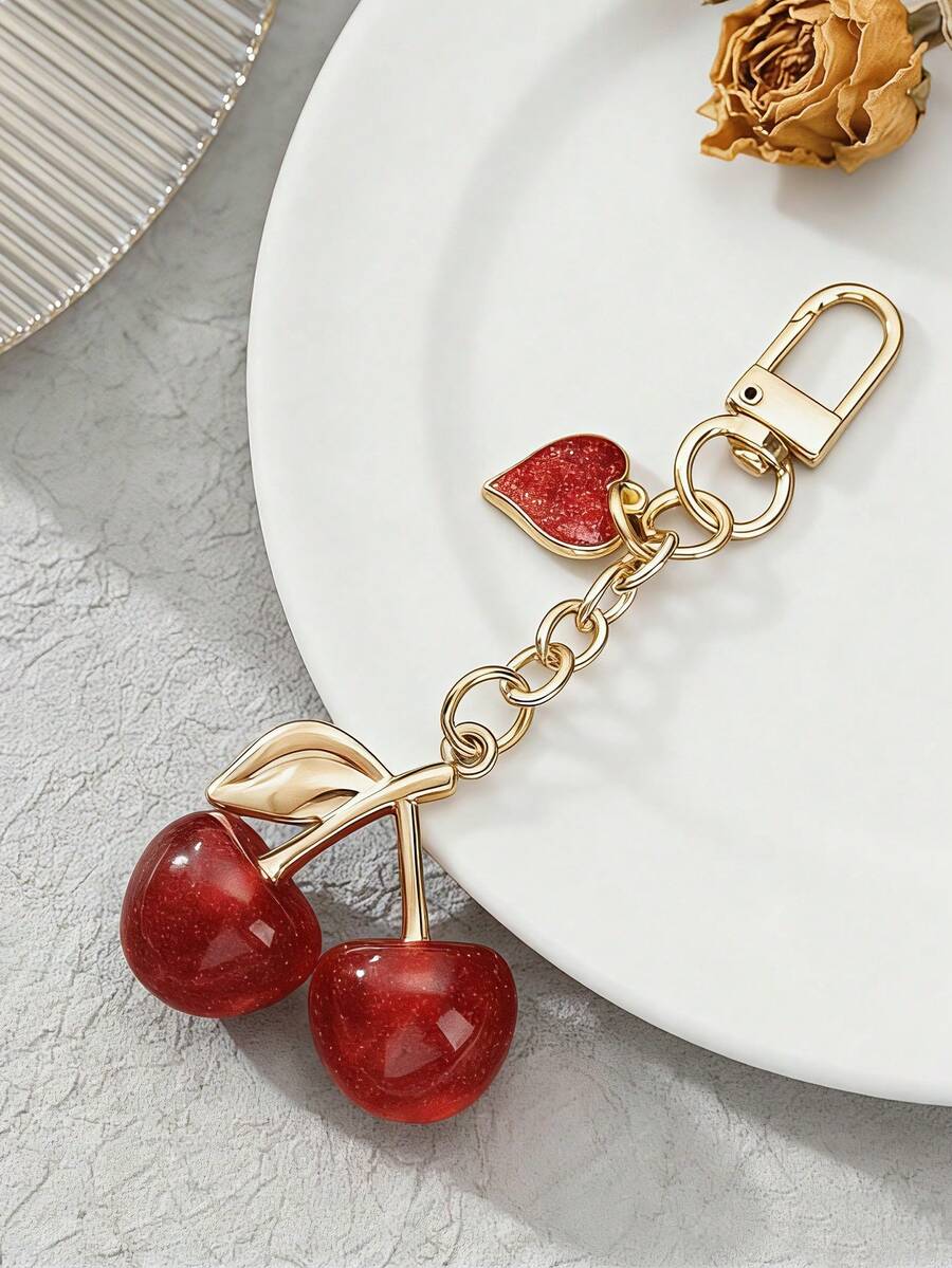 1pc Unique Shiny Cherry Shaped Pendant