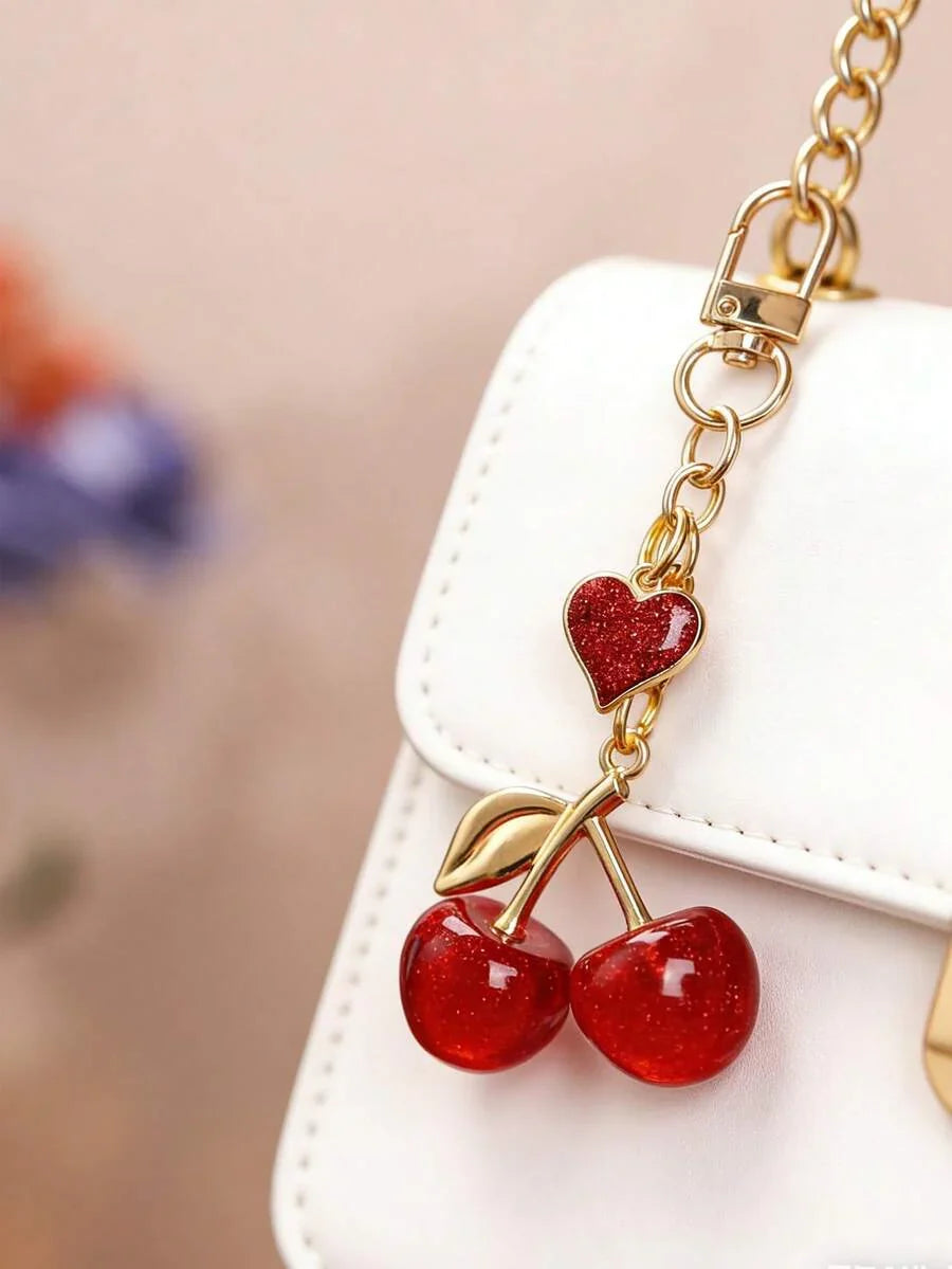 1pc Unique Shiny Cherry Shaped Pendant