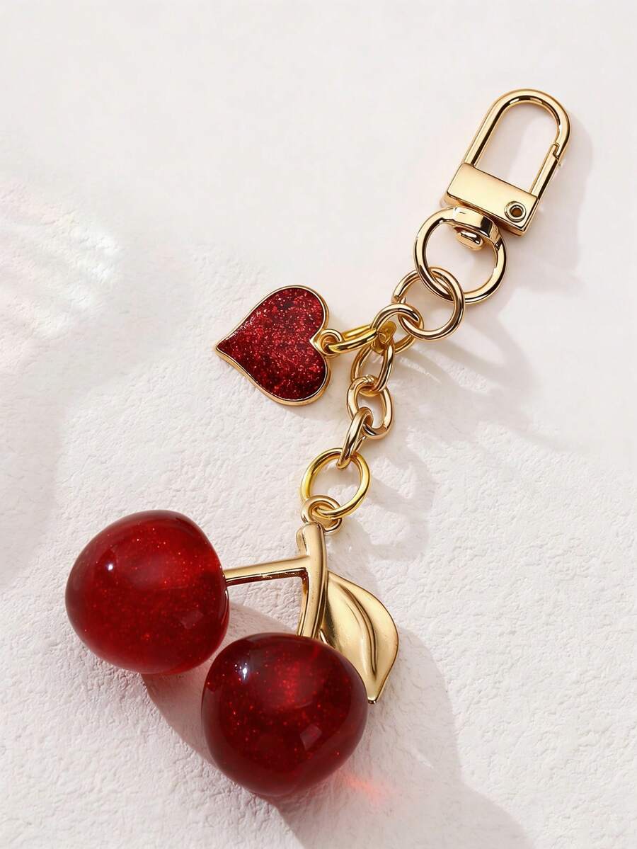1pc Unique Shiny Cherry Shaped Pendant